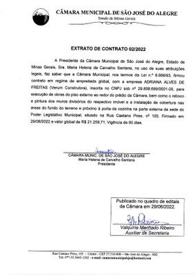 Extrato de Contrato